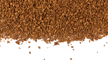 Pile of instant coffee grains