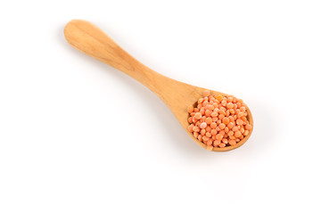 Red organic lentils