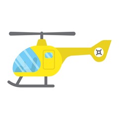 Helicopter flat icon, transport and air vehicle, aircraft sign vector graphics, a colorful solid pattern on a white background, eps 10.