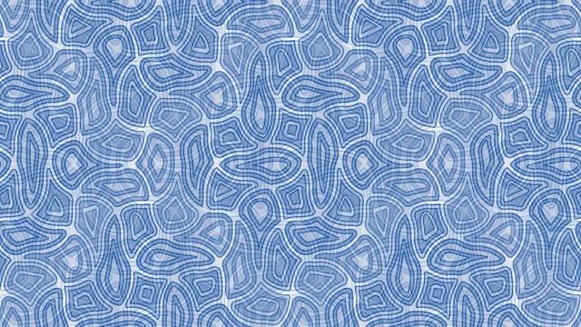 Seamless loop animation background with blue tiles. Every sheet of this clip is a seamless pattern