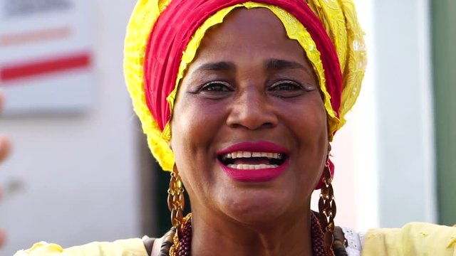 Portrait of Brazilian woman of African descent - Baiana