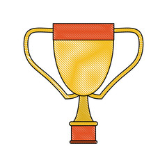 trophy cup icon image vector illustration design