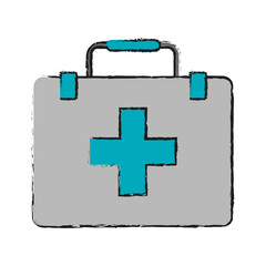 first aid kit healthcare related icon image vector illustration design