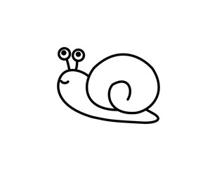 カタツムリ(線画)