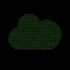 Hacker - 101011010 Icon - Wolke - Cloud-Service