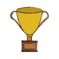 trophy cup icon image vector illustration design