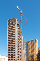 Fototapeta premium building a new high house