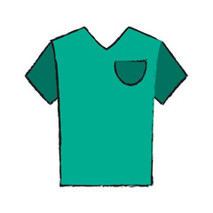 polo shirt with stripe on sleeves icon image vector illustration design