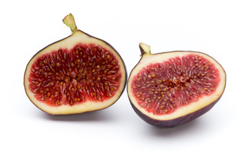Fruits figs isolated on white background.