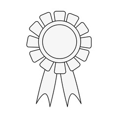 medal prize icon image vector illustration design