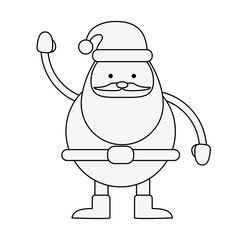 santa claus christmas related icon image vector illustration design