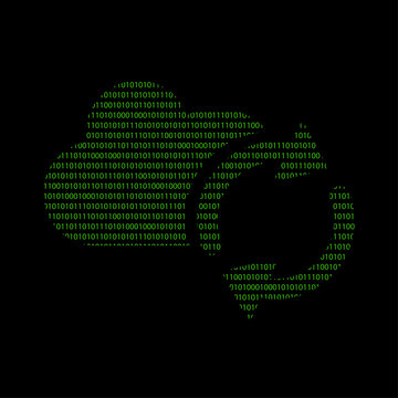 Hacker - 101011010 Icon - Wolke synchronisieren