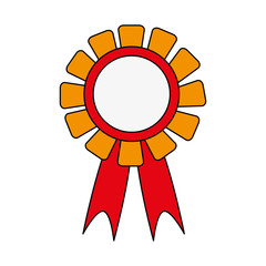 Medal award trophy icon vector illustration graphic design