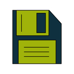 diskette or floppy disk icon image vector illustration design 