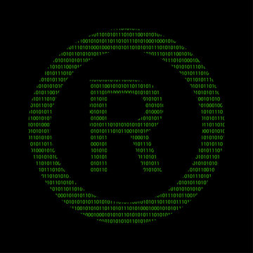 Hacker - 101011010 Icon - R - Schutzmarke