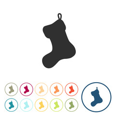 Runde Schaltflächen - Socke - Weihnachtsgeschenk