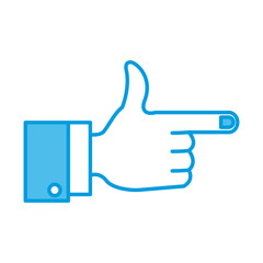 Hand pointing with finger icon vector illustration graphic design