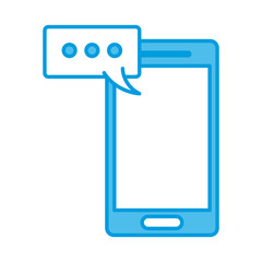 Smartphone mobile technology icon vector illustration graphic design
