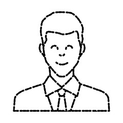 Adult man smiling icon vector illustration graphic design
