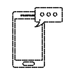 Smartphone mobile technology icon vector illustration graphic design