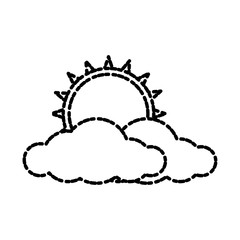 Cloud weather symbol icon vector illustration graphic design