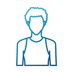 Young man avatar icon vector illustration graphic design