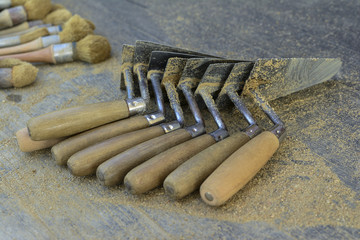 archeological spatulas for excavations
