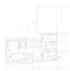 Standard living room furniture symbols set