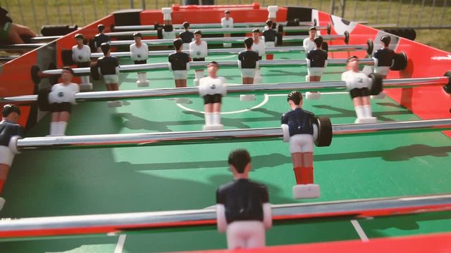 Football. Table football game