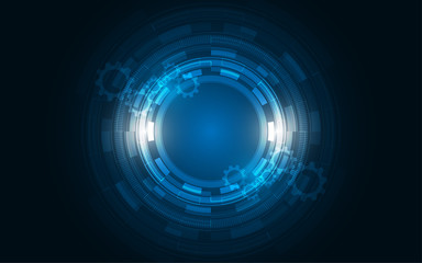 Abstract technology background Hi-tech communication concept futuristic digital innovation background vector illustration