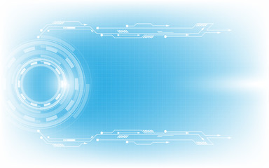 Obraz premium Grey white Abstract technology background with various technology elements