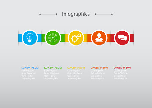 Infographic design vector Business concept steps or processes can be used for workflow layout, diagram, annual report, web design