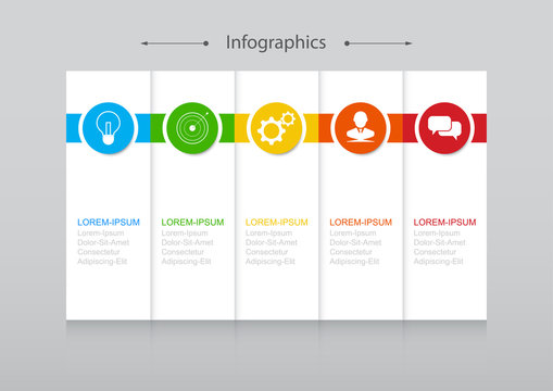 Infographic design vector Business concept steps or processes can be used for workflow layout, diagram, annual report, web design