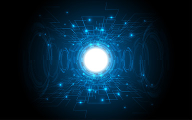 Futuristic technology perspective line innovation empty space background