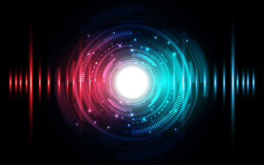 Abstract technology background Hi-tech communication concept futuristic digital innovation background vector illustration