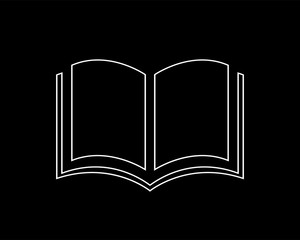 book thin line icon illustration design