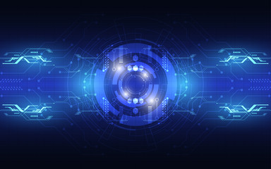 Abstract technology background Hi-tech communication concept futuristic digital innovation background vector illustration