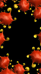 Abstract textured swirl pattern