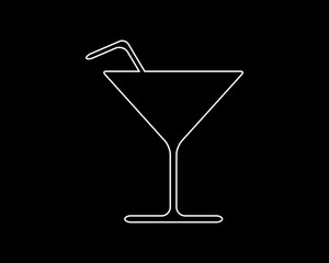 drink thin line icon illustration design