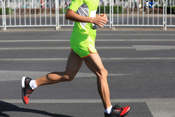 Fototapeta na wymiar Marathon running race