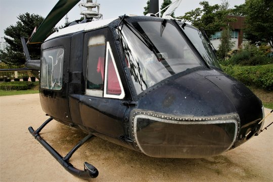 korea air force UH-1 helicopter in Borame Park