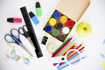 Several school items