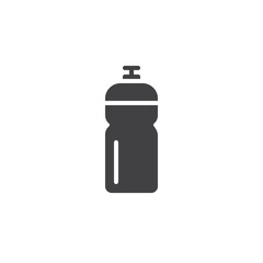 Water bottle icon vector, filled flat sign, solid pictogram isolated on white. Symbol, logo illustration.