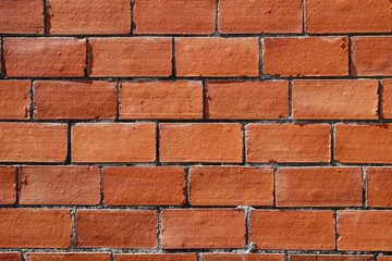 Obraz premium New red brick wallpaper background
