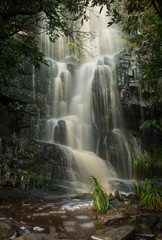 The waterfall at the Silvermine Nature Reserve, Cape Town, after heavy rain