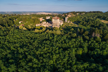 abandoned mine tower in hungary