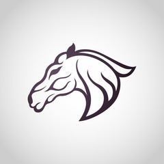 Horse logo vector icon design