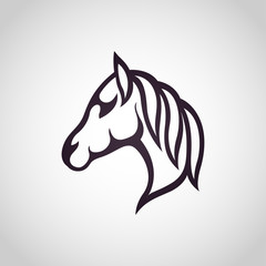 Horse logo vector icon design
