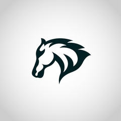 Horse logo vector icon design