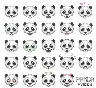 panda face emoticon